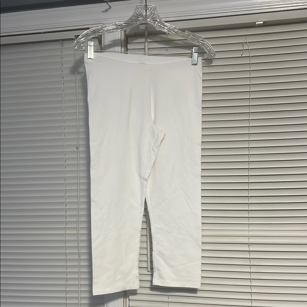 Girls White Cropped Leggings size 14/16